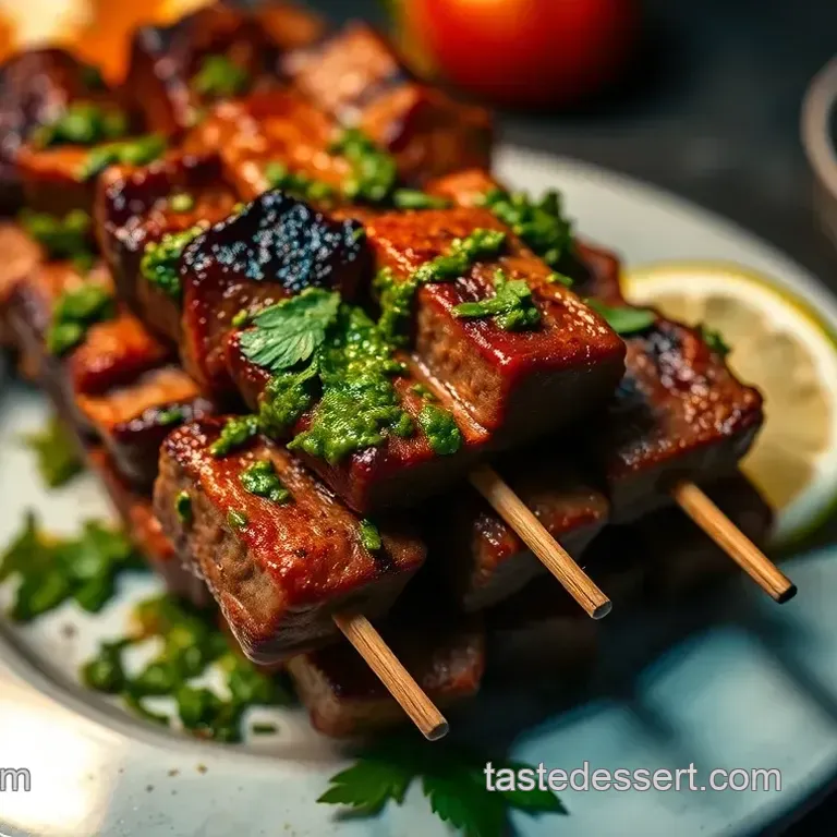 Juicy Grilled Flat Meat Skewers: My Go-To Chimichurri Delight