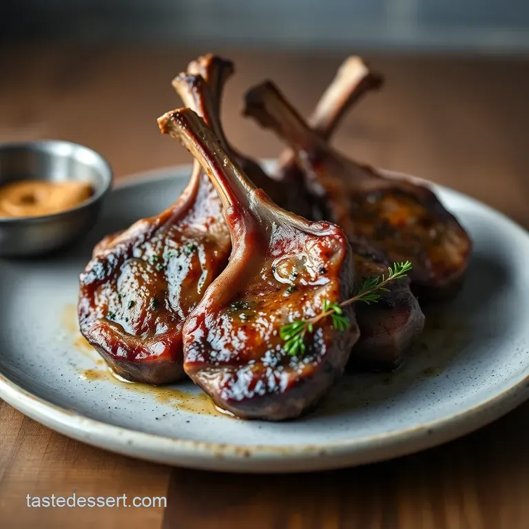 Perfectly Pan-Seared Lamb Chops with Rosemary & Garlic