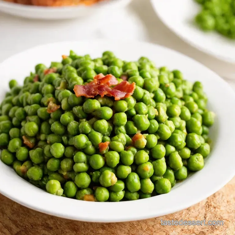Perfectly Peasy Classic Pea Salad with a Twist presentation