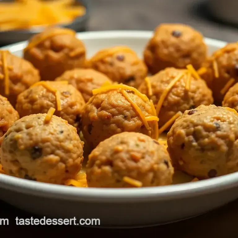Perfectly Savory Sausage Balls with Bisquick