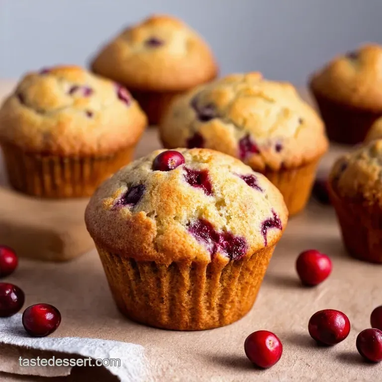 Perfectly Tart Tender Cranberry Muffins