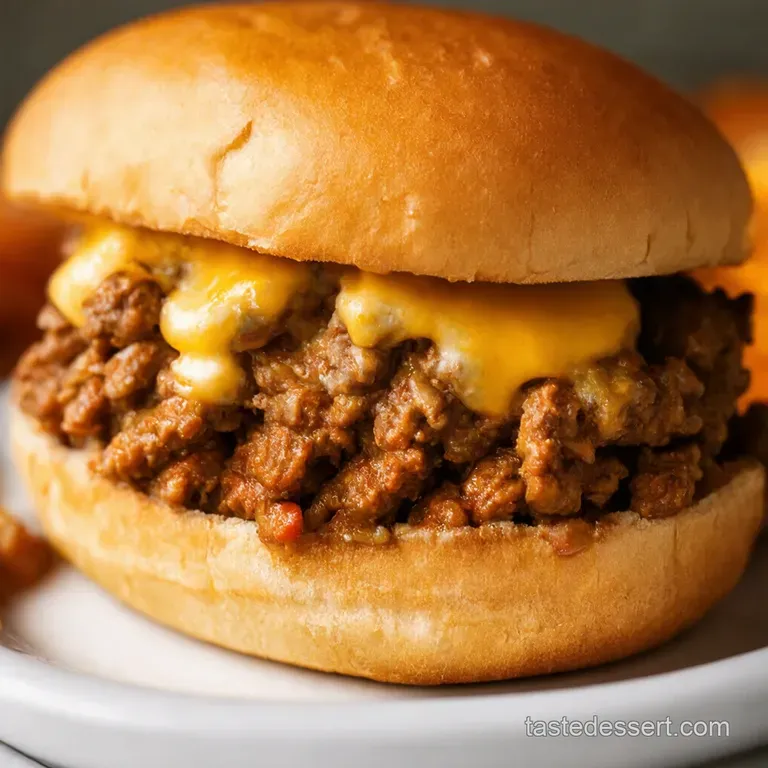 Philly Cheese Steak Sloppy Joes presentation