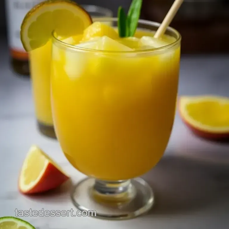 Pineapple Paradise Punch presentation