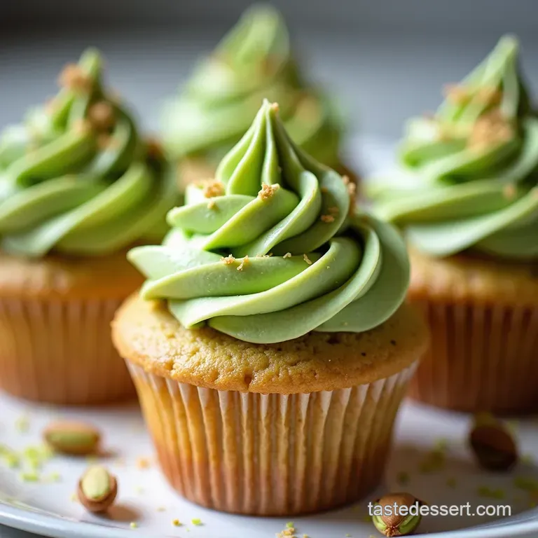 The Jade Nut Gem Pistachio Cupcakes with Velvety Matcha Buttercream