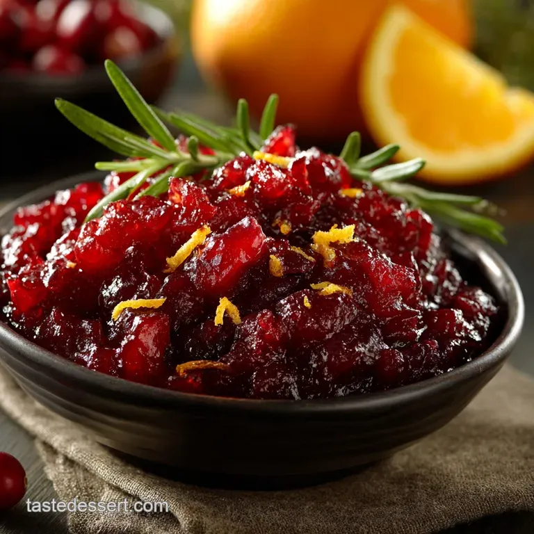 Cranberry Sauce Recipe: the Proper Port Orange Spiced Relish presentation