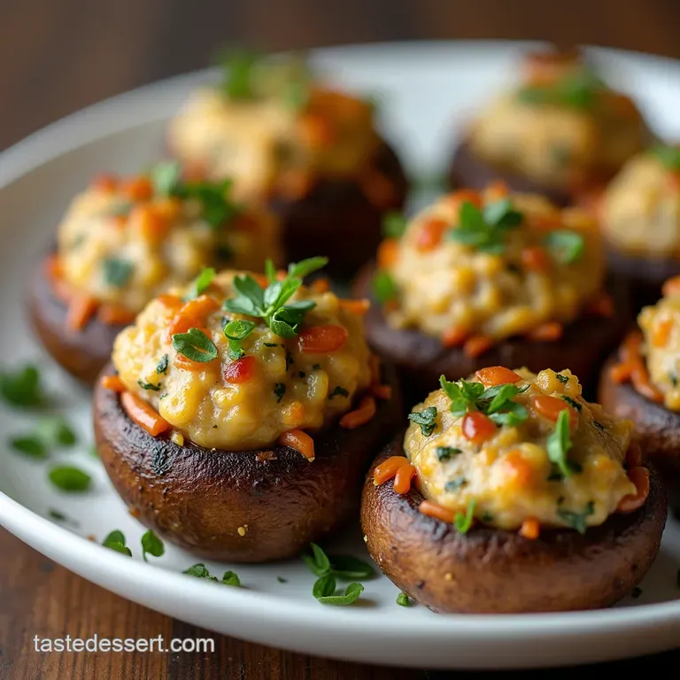 Properly Posh Sausage and Herb Stuffed Mushrooms
