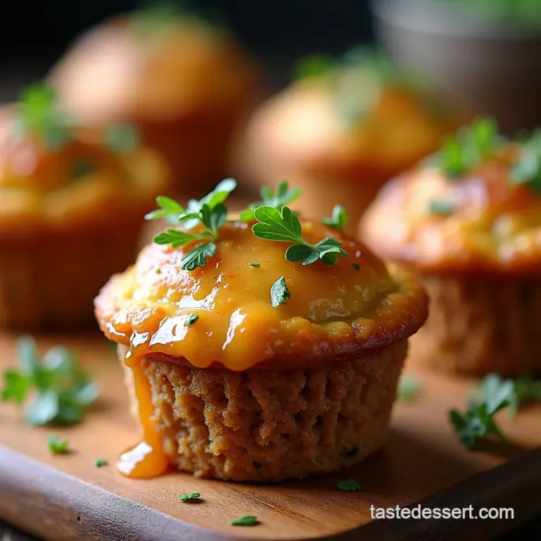 Proper British Mini Meatloaf Muffins with a Tangy Glaze Perfect Portion Control