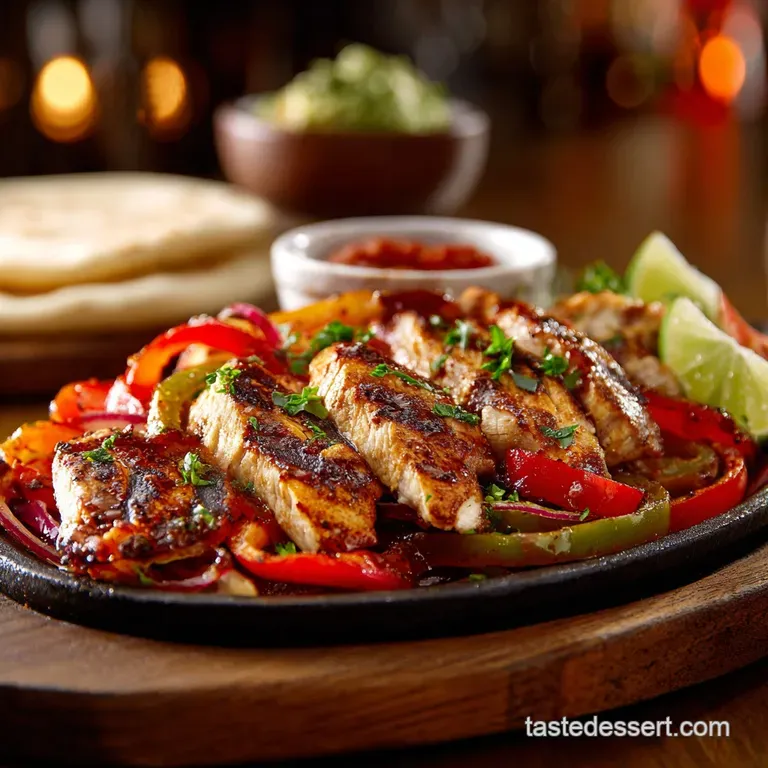 Grilled Chicken Fajitas: Smoky Sizzling Proper Pub-Style Recipe presentation