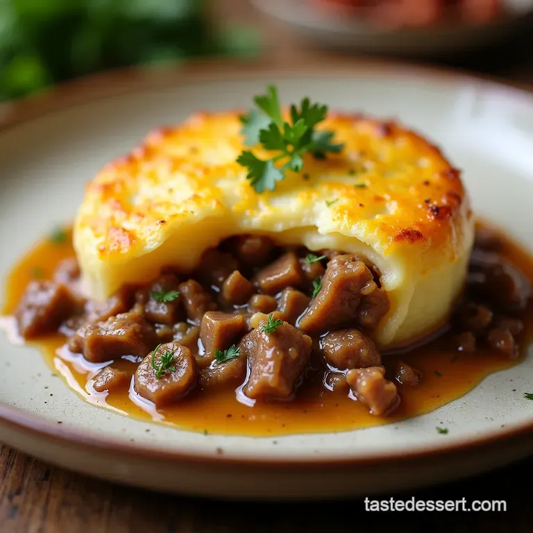 The Proper British Shepherds Pie Rich Lamb Filling Beneath a Golden Potato Crown