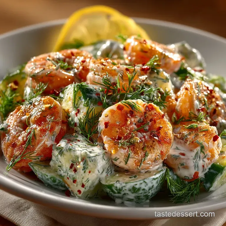The Ultimate Proper Prawn Dill Salad Zesty Creamy and Brimming with Flavour presentation