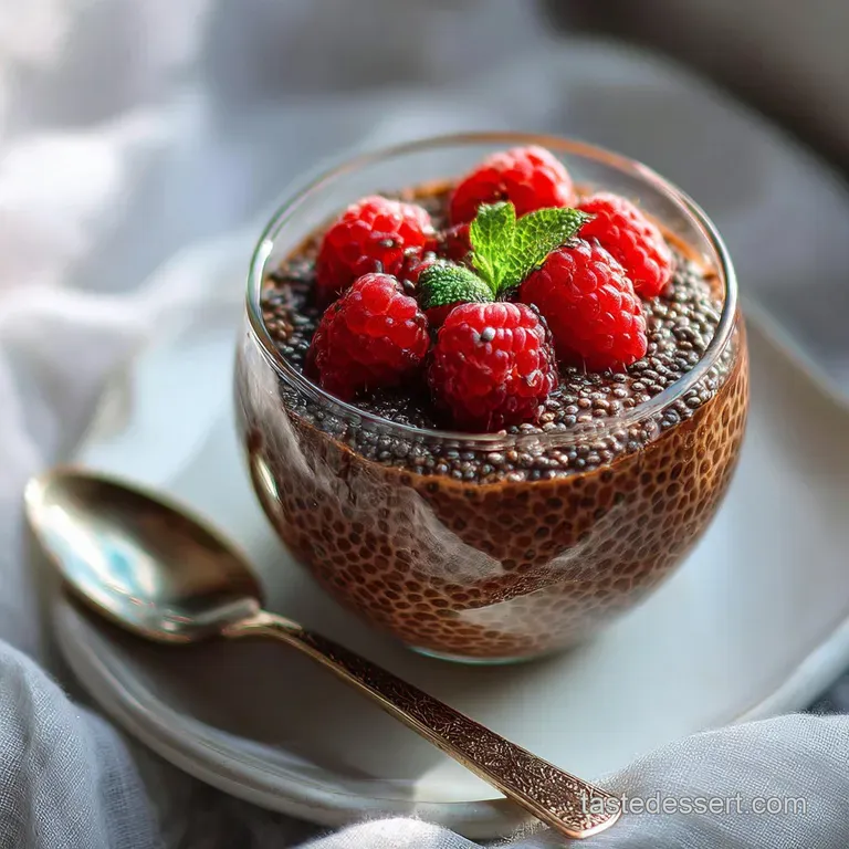 High Protein Chocolate Chia Pudding