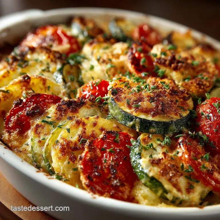 A Proper Bit of Sunshine Crispytopped Zucchini and Tomato Gratin Gratin Proven&ccedil;al presentation