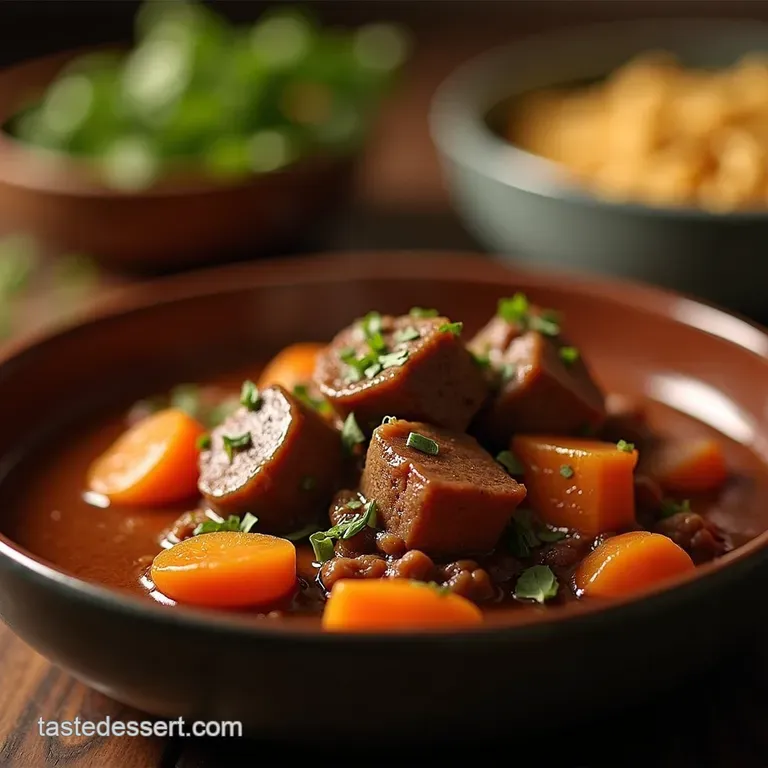 The Ultimate Pubstyle Slowcooked Beef Stew presentation