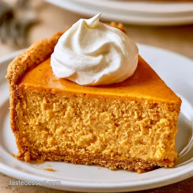 Pumpkin Cheesecake Sour Cream Topping with Graham Crust