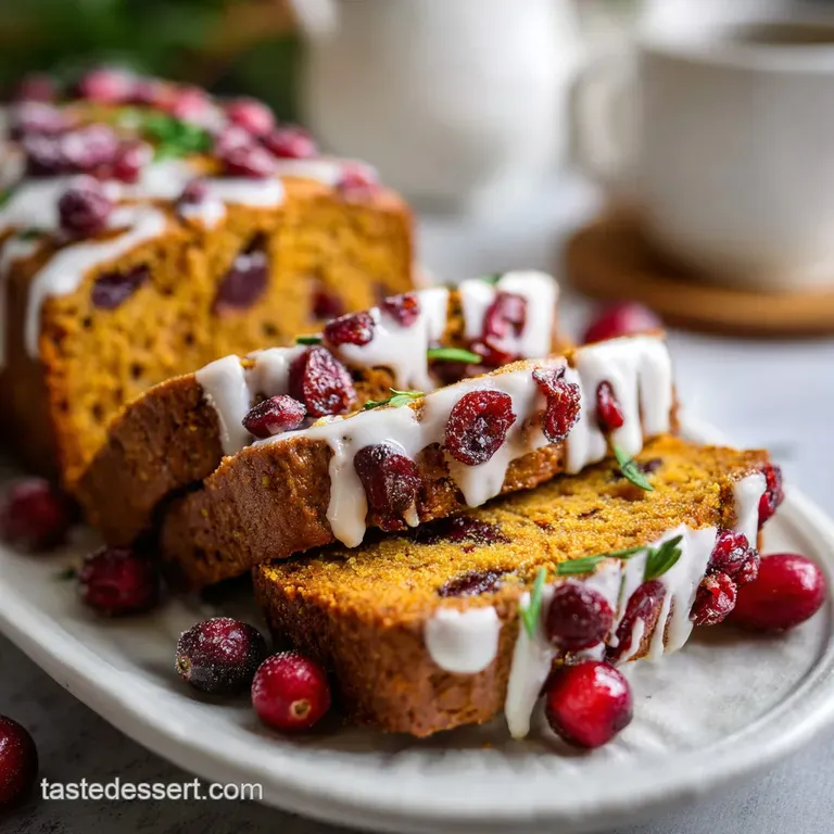 Moist Pumpkin Cranberry Loaf Recipe