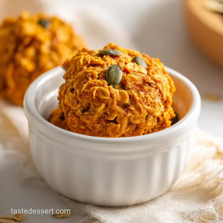 A stack of rich, dark brown no-bake pumpkin cookies, drizzled with a creamy white glaze, artfully arranged.