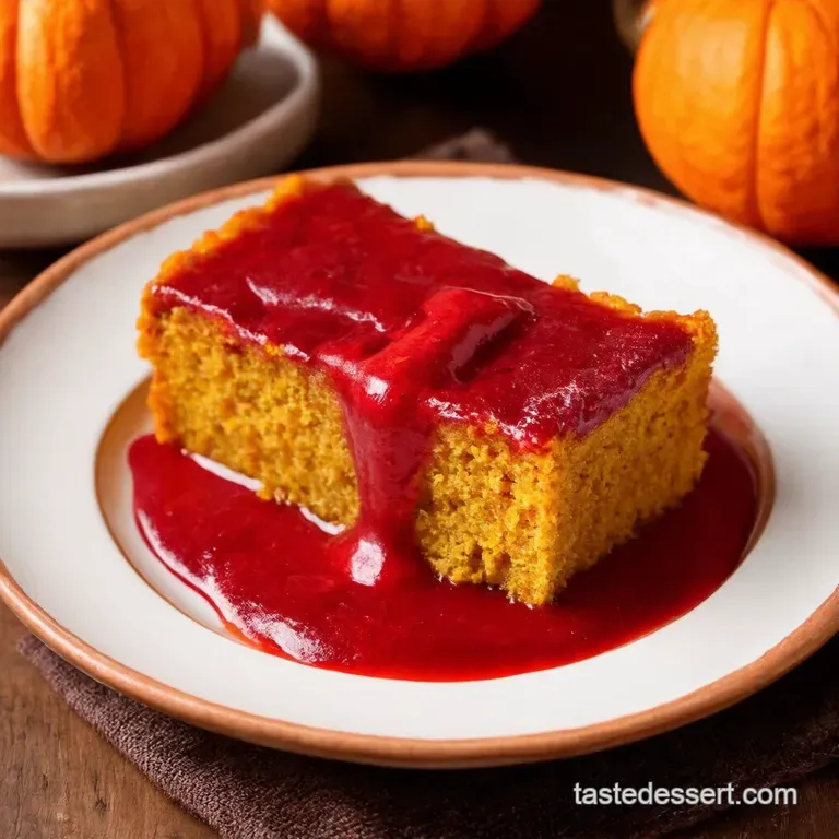 Pumpkin Patch Crunch Cake Autumn in Every Bite presentation