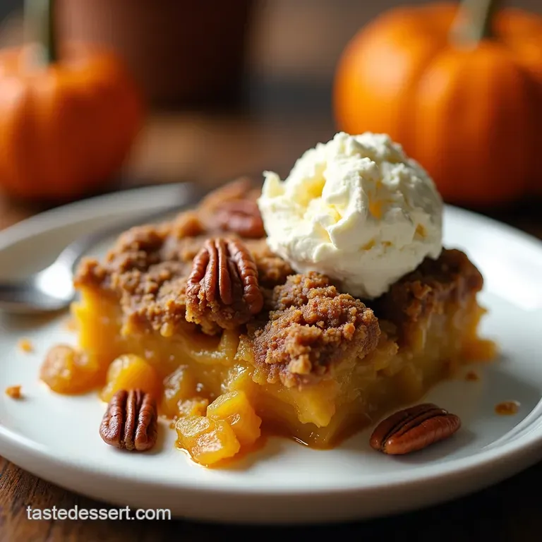 Pumpkin Pecan Cobbler A Taste of Autumn presentation