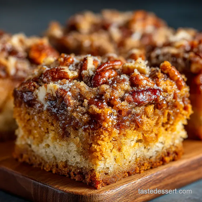 Pumpkin Pecan Dump Cake presentation