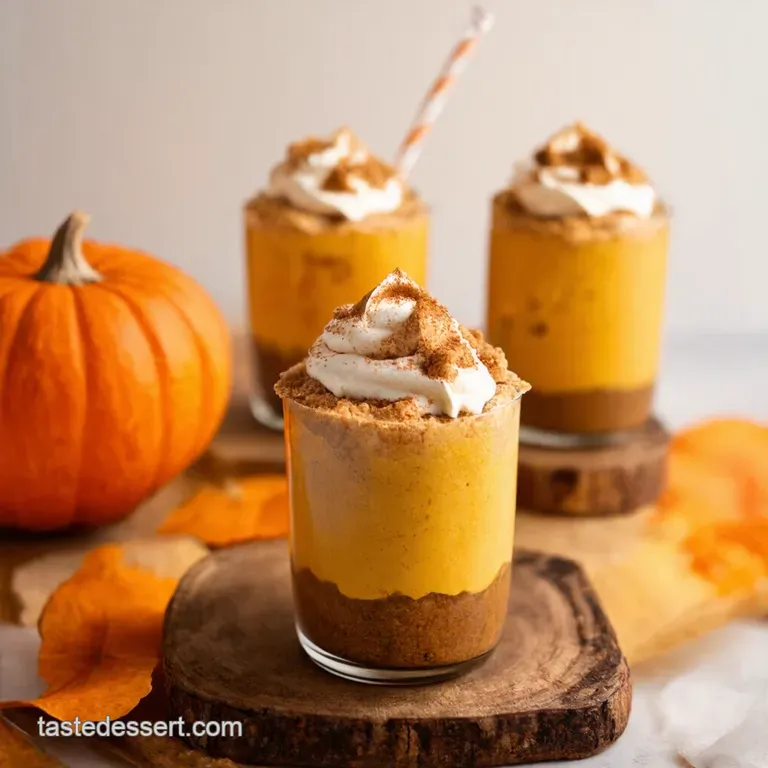 Pumpkin Pie Parfaits with Gingersnap Crumble presentation