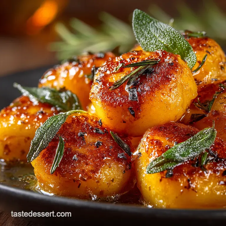 Pumpkin Sage Gnocchi with Brown Butter Sauce