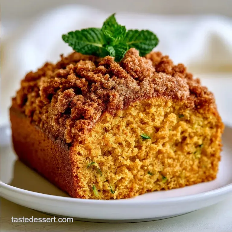 Pumpkin Zucchini Coffee Cake with Cinnamon