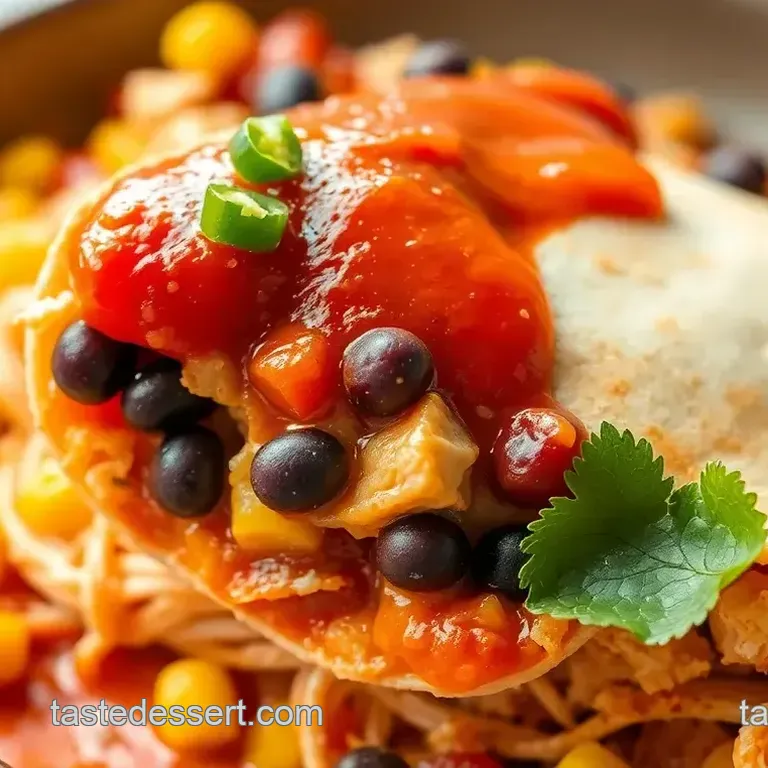 Quick Chicken Enchilada Burrito Delight