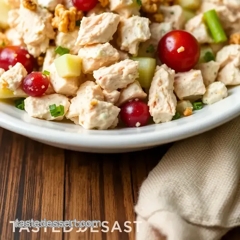 Zesty Quick Chicken Salad with Greek Yogurt presentation