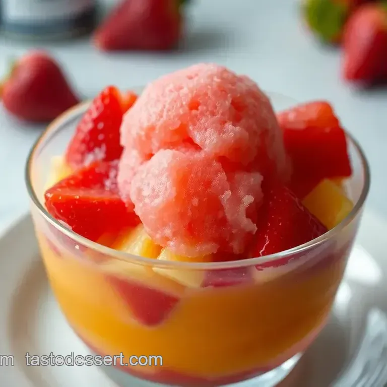Rainbow Layered Sorbet: Taste the Spectrum!