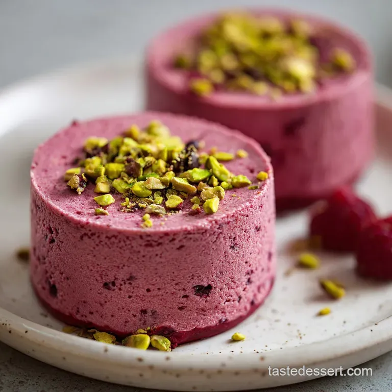 Raspberry Pistachio Mousse Cakes