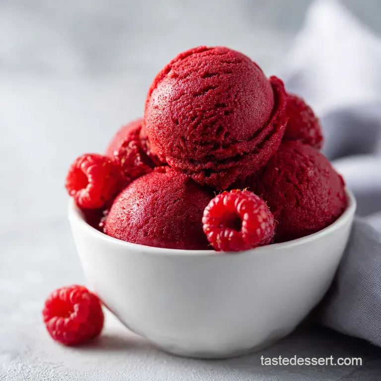 Homemade Raspberry Sorbet: Velvety Smooth