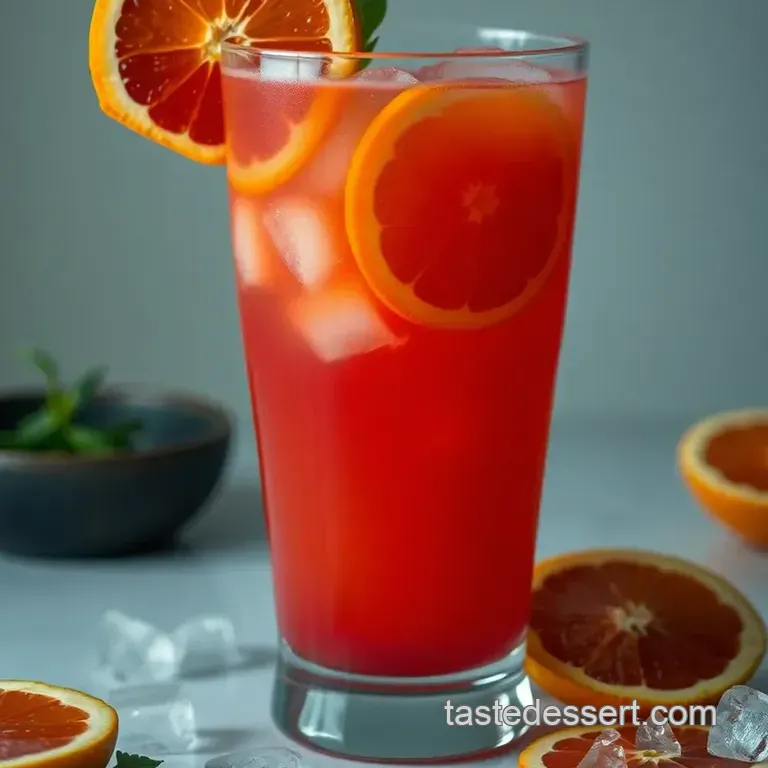 Refreshing Blood Orange Juice: A Citrus Delight presentation
