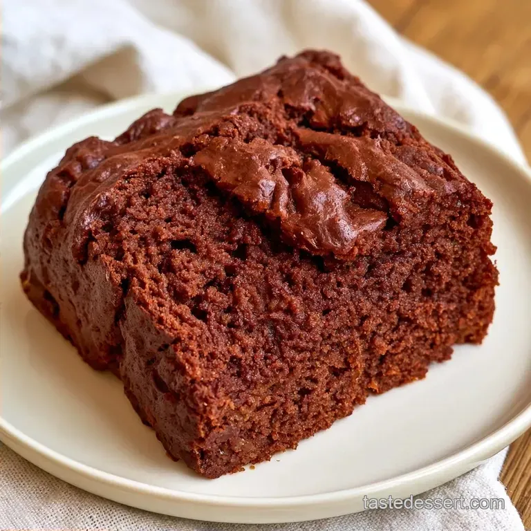 Rich Chocolate Zucchini Cake with Greek Yogurt