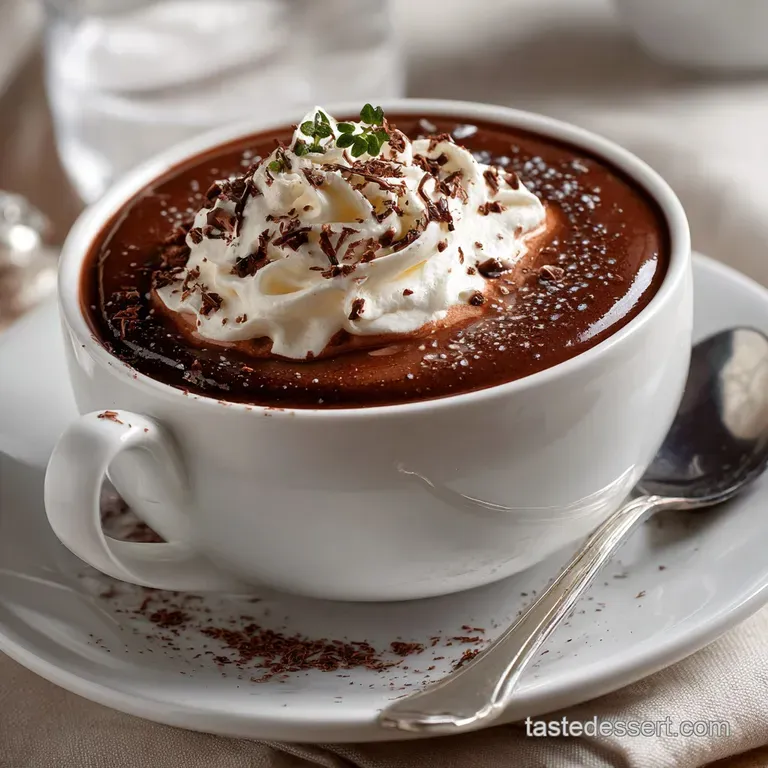 Hot Chocolate: the Velvet Fog Rich European-Style Decadent Drink presentation