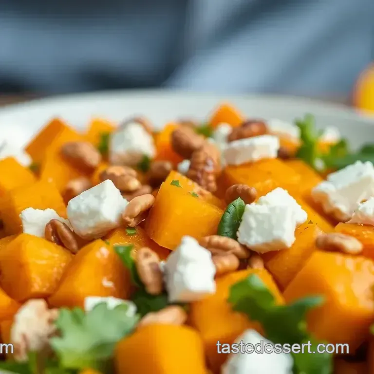 Roast Pumpkin Salad with Feta & Walnuts