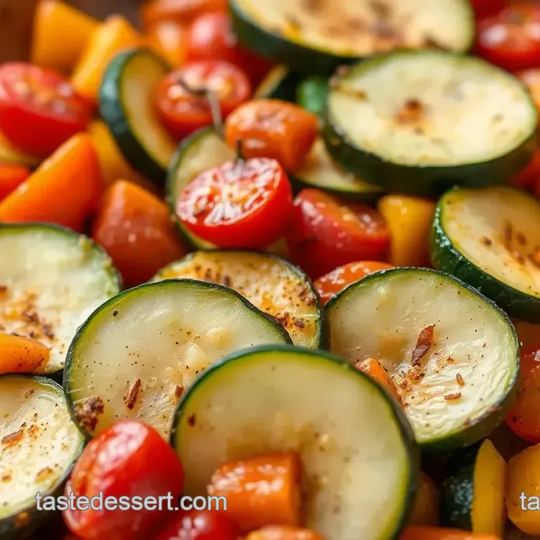 Zesty Roast Zucchini & Bell Peppers with Spice