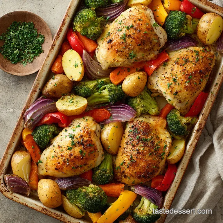 Perfectly arranged roasted chicken and colorful vegetables artfully plated, showcasing textures from crisp edges to tender...