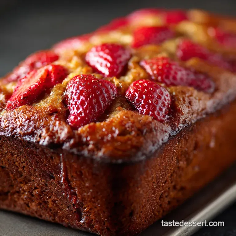 Roasted Strawberry Banana Bread: the Ultimate Brown Butter Loaf Recipe presentation