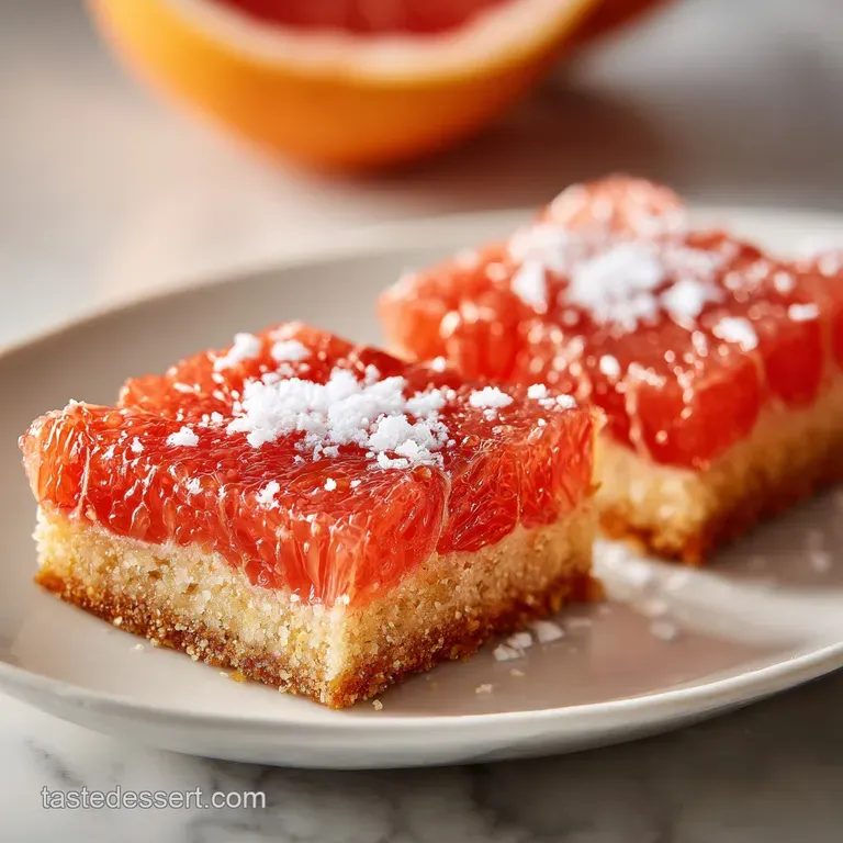 Ruby Red Grapefruit Bars: Zesty and Silky