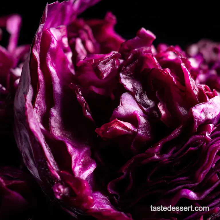 Ruby Red Kraut Homemade Red Cabbage Sauerkraut presentation