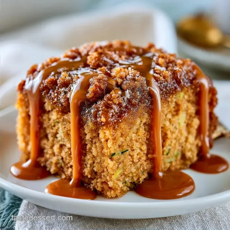 Salted Butterscotch Zucchini Coffee Cake: Tender Crumb