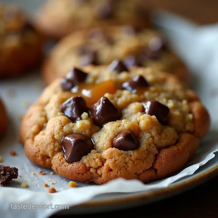 The DoubleDecker Delight Ultimate Salted Caramel Dark Chocolate Chunk Cookies