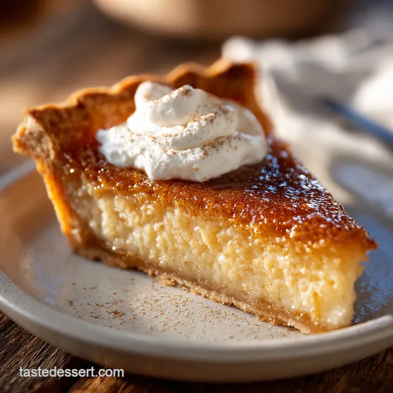Salted Honey Pie: Silky Custard Bake