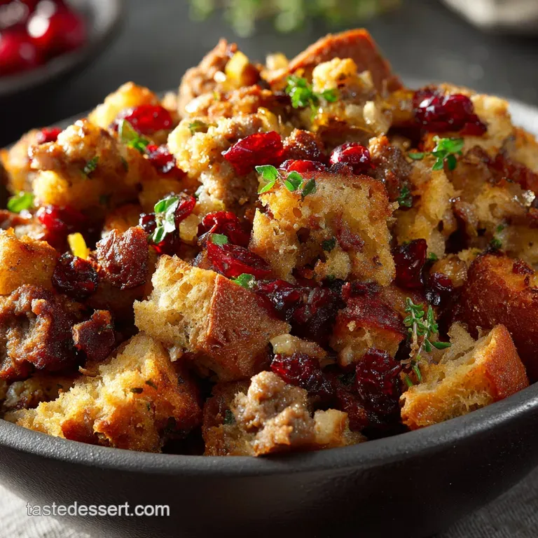 Sausage Apple and Cranberry Stuffing: The Ultimate Autumn Harvest Recipe