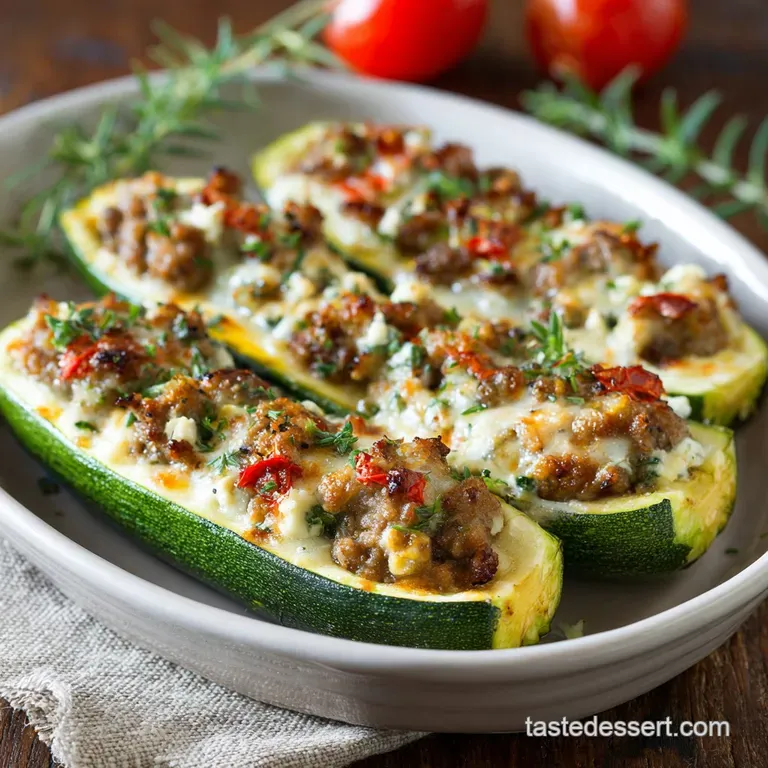 Stuffed Zucchini with Sausage: Proper Italian Herb Zucchini Boats