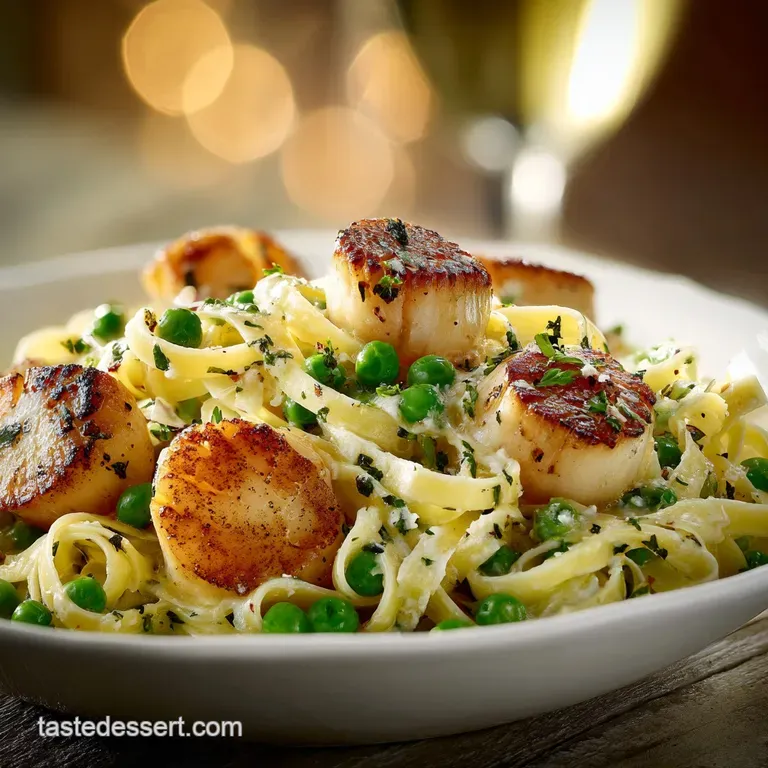 Linguini with Saut&eacute;ed Scallops and Peas: A Zesty 30-Minute Dinner