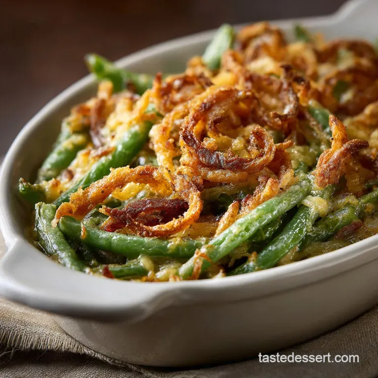 Southern Green Bean Casserole: the Proper Scratch-Made Comfort Dish presentation