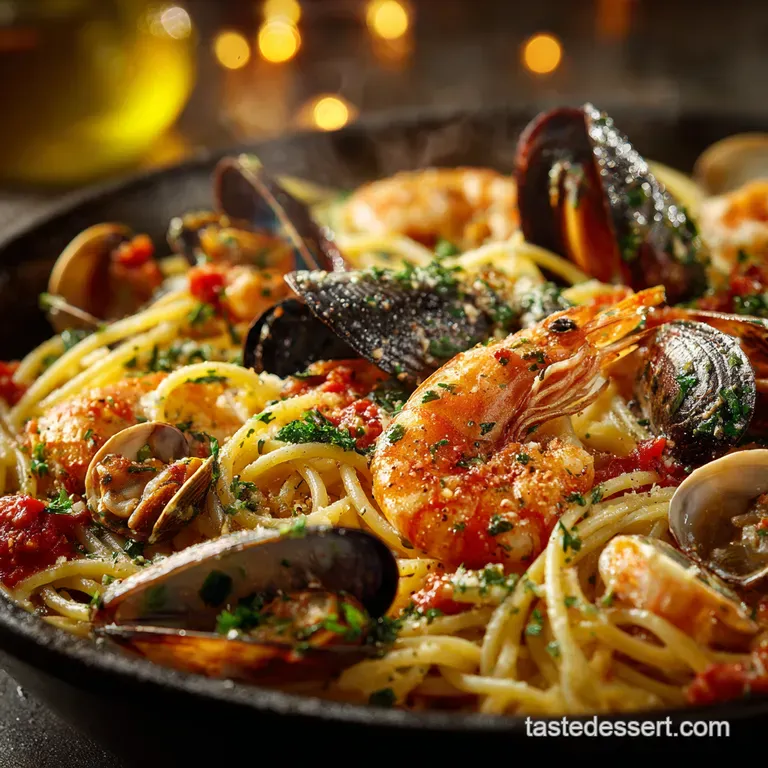 Seafood Symphony One Mix Three Delicious Dishes presentation