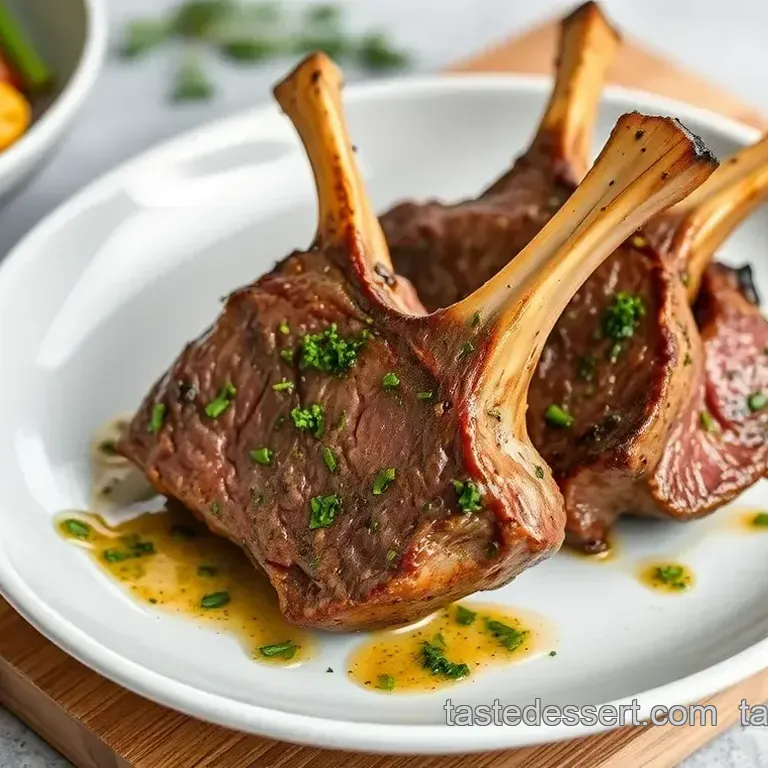 Sear Lamb Racks with Zesty Green Herb Marinade