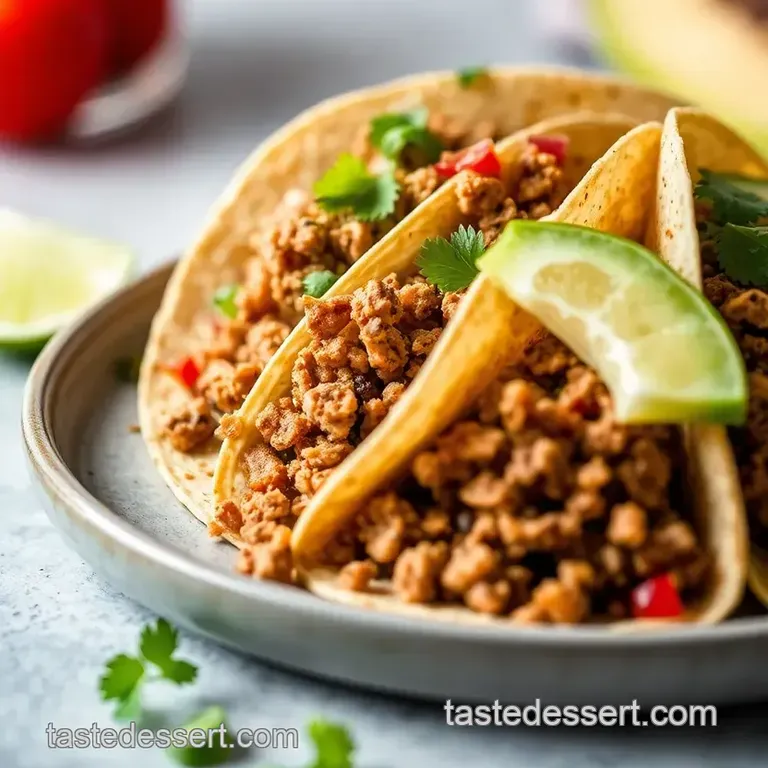 Seriously Delicious Ground Turkey Tacos presentation